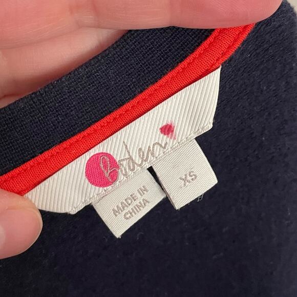 Boden Renee Sweatshirt Striped Cuffs - Picture 4 of 5